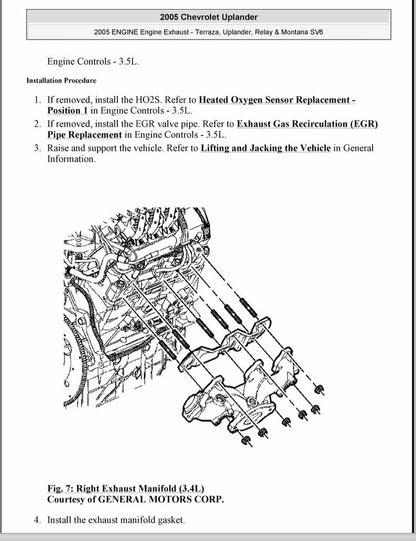 Chevrolet Montana 2005 Service Manual Repair, Workshop Service Repair, INSTANT Download PDF