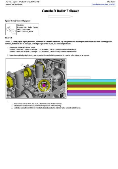 Ford Bronco 2022 Service Manual Repair, Workshop Service Repair, INSTANT Download PDF