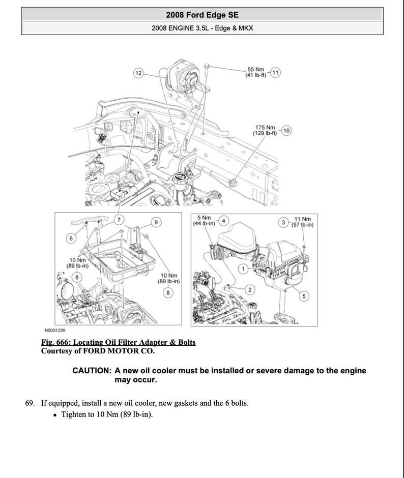 Ford Edge 2007-2010 Service Manual Repair, Workshop Service Repair, INSTANT Download PDF