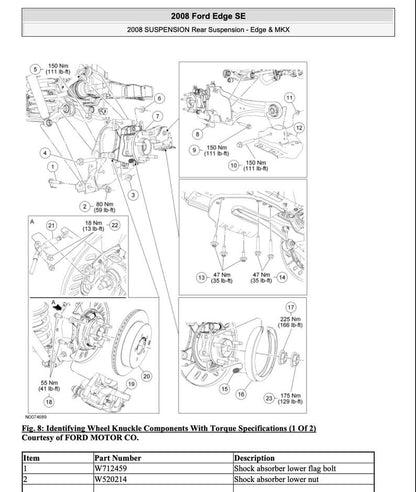 Ford Edge 2007-2010 Service Manual Repair, Workshop Service Repair, INSTANT Download PDF