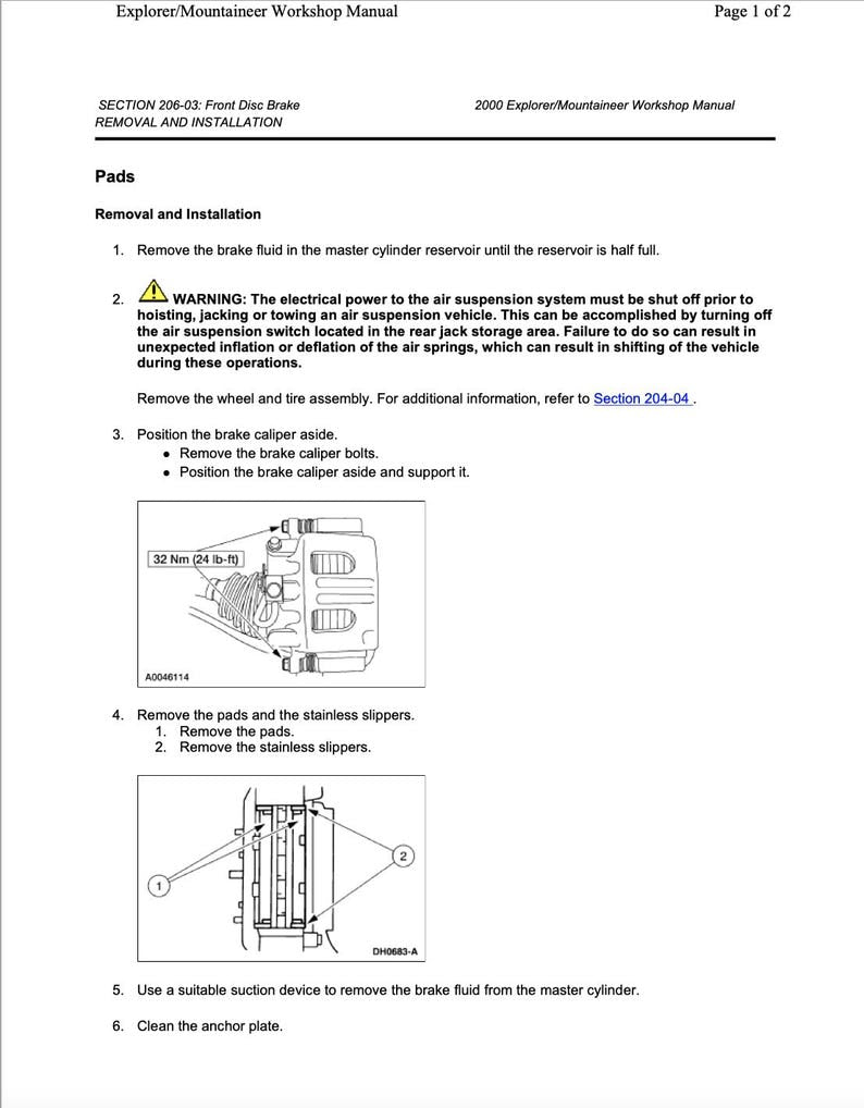Ford Explorer 1994-2001 Service Manual Repair, Workshop Service Repair, INSTANT Download PDF