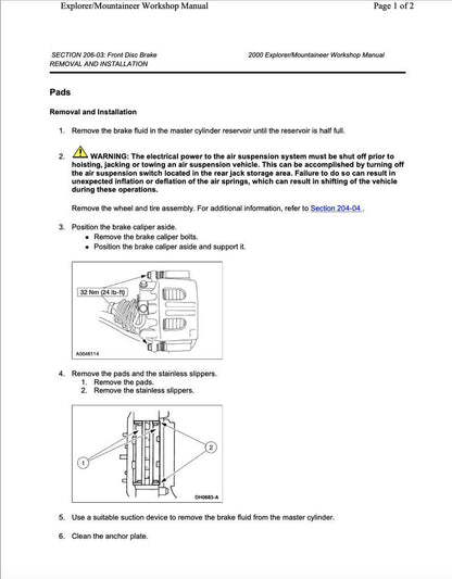 Ford Explorer 1994-2001 Service Manual Repair, Workshop Service Repair, INSTANT Download PDF