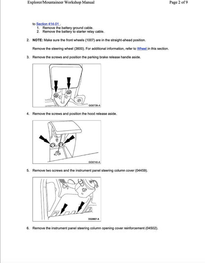 Ford Explorer 1994-2001 Service Manual Repair, Workshop Service Repair, INSTANT Download PDF