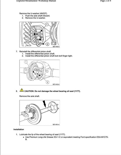 Ford Explorer 1994-2001 Service Manual Repair, Workshop Service Repair, INSTANT Download PDF