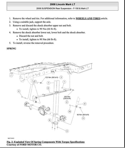 Ford F-150 2004-2008 Service Manual Repair, Workshop Service Repair, INSTANT Download PDF