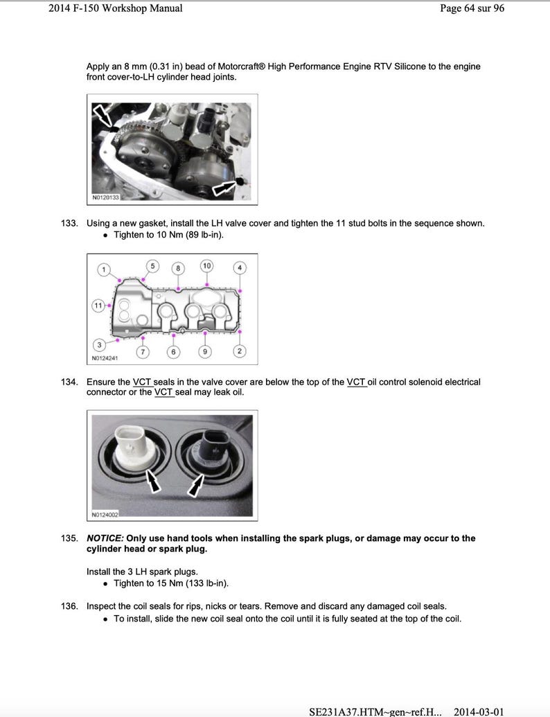Ford F-150 2011-2014 Service Manual Repair, Workshop Service Repair, INSTANT Download PDF