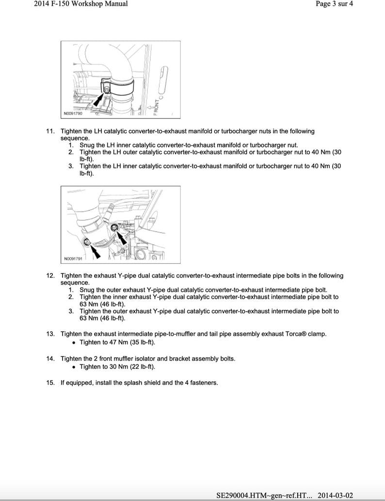 Ford F-150 2011-2014 Service Manual Repair, Workshop Service Repair, INSTANT Download PDF