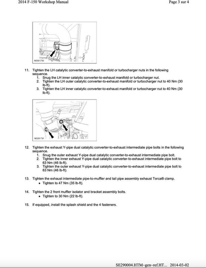 Ford F-150 2011-2014 Service Manual Repair, Workshop Service Repair, INSTANT Download PDF