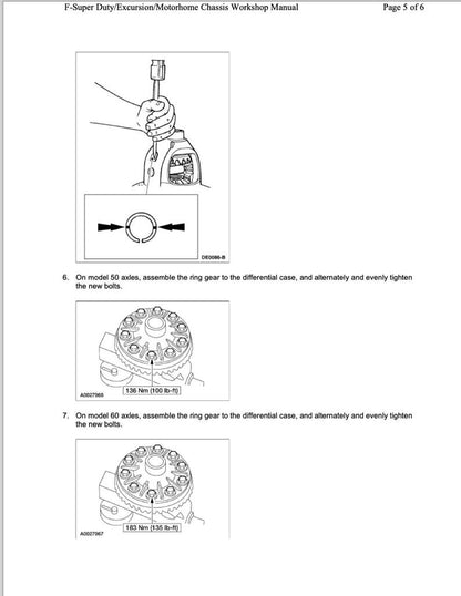 Ford F250-F550 SuperDuty 1998-2004 Service Manual Repair, Workshop Service Repair, INSTANT Download PDF