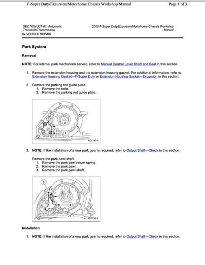 Ford F250-F550 SuperDuty 1998-2004 Service Manual Repair, Workshop Service Repair, INSTANT Download PDF