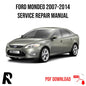 Ford Mondeo DL 2007-2014 Service Manual Repair, Workshop Service Repair, INSTANT Download PDF