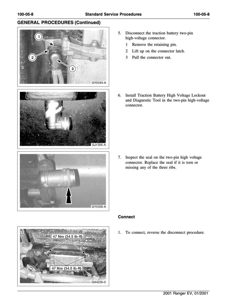 Ford Ranger EV 2001 Service Manual Repair, Workshop Service Repair, INSTANT Download PDF