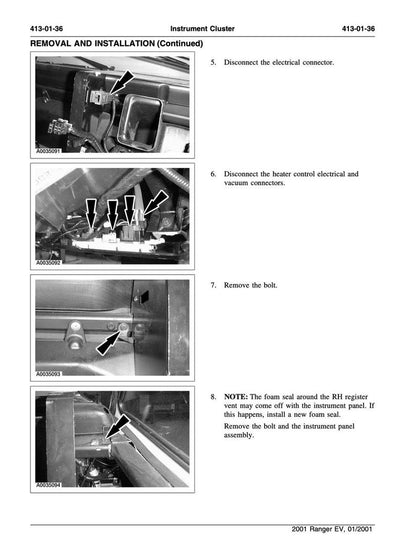 Ford Ranger EV 2001 Service Manual Repair, Workshop Service Repair, INSTANT Download PDF