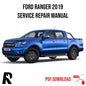Ford Ranger 2019 Service Manual Repair, Workshop Service Repair, INSTANT Download PDF