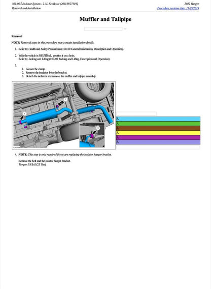 Ford Ranger 2018-2022 Service Manual Repair, Workshop Service Repair, INSTANT Download PDF