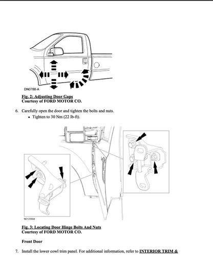 Ford F250-F550 2017-2019 Service Manual Repair, Workshop Service Repair, INSTANT Download PDF
