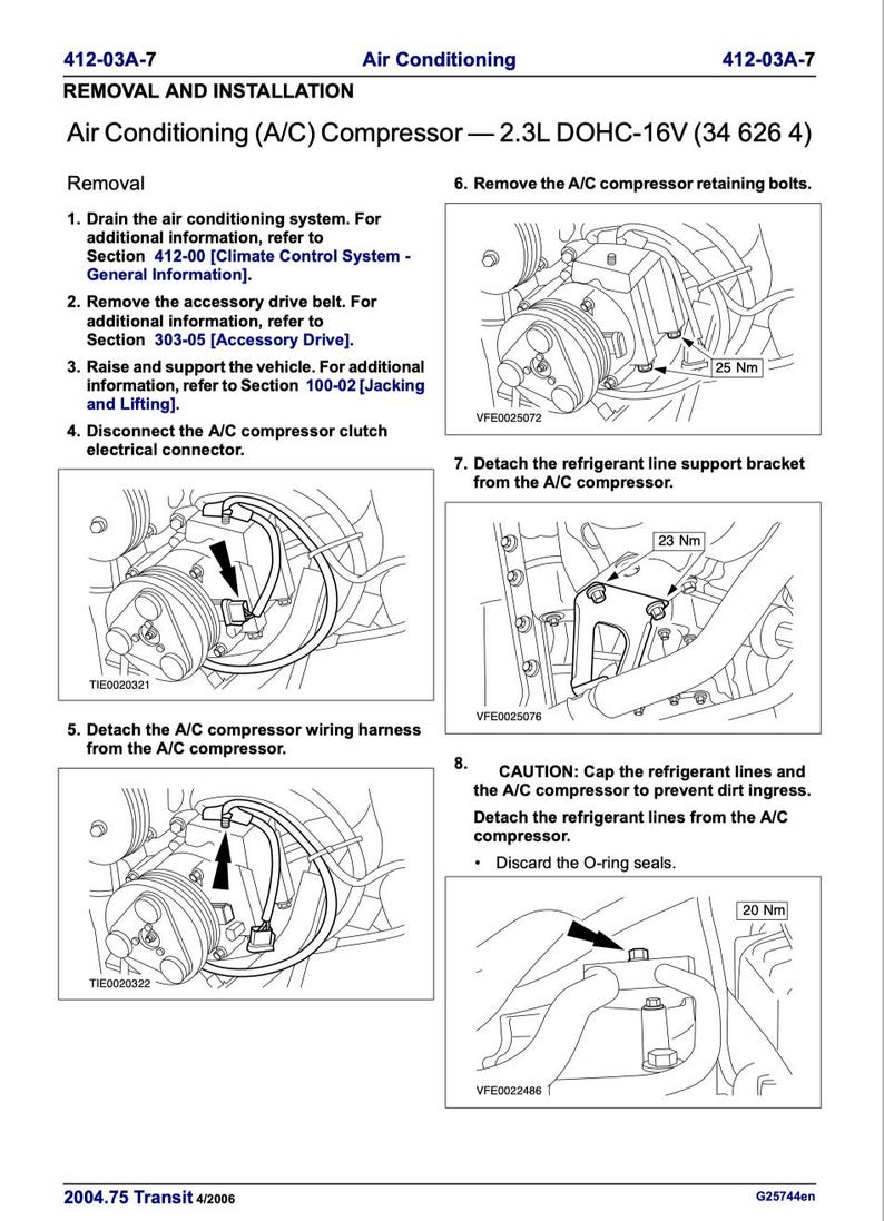 Ford Transit 2000-2006 Service Manual Repair, Workshop Service Repair, INSTANT Download PDF