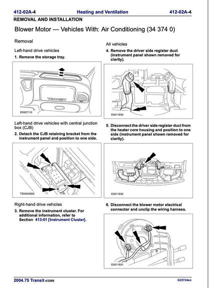 Ford Transit 2000-2006 Service Manual Repair, Workshop Service Repair, INSTANT Download PDF