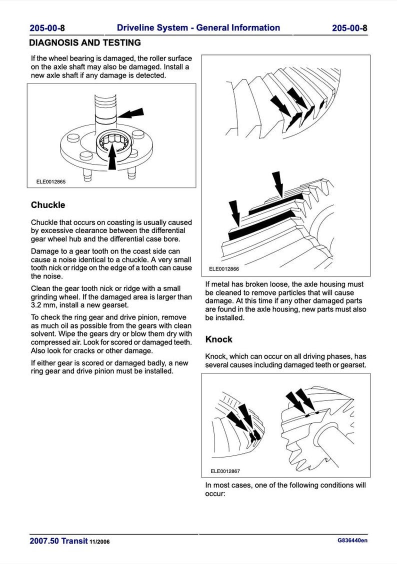 Ford Transit 2006-2009 Service Manual Repair, Workshop Service Repair, INSTANT Download PDF