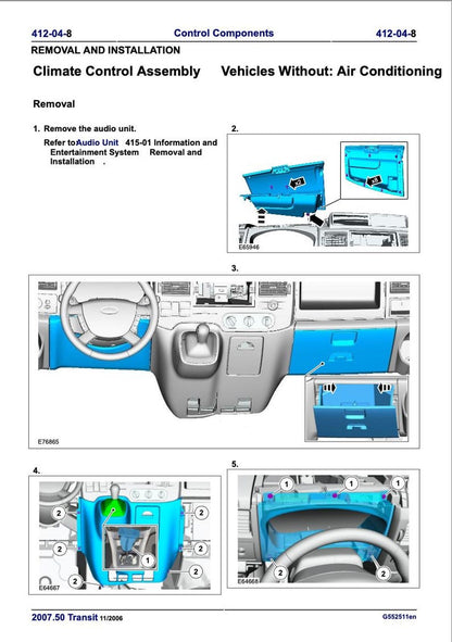 Ford Transit 2006-2009 Service Manual Repair, Workshop Service Repair, INSTANT Download PDF