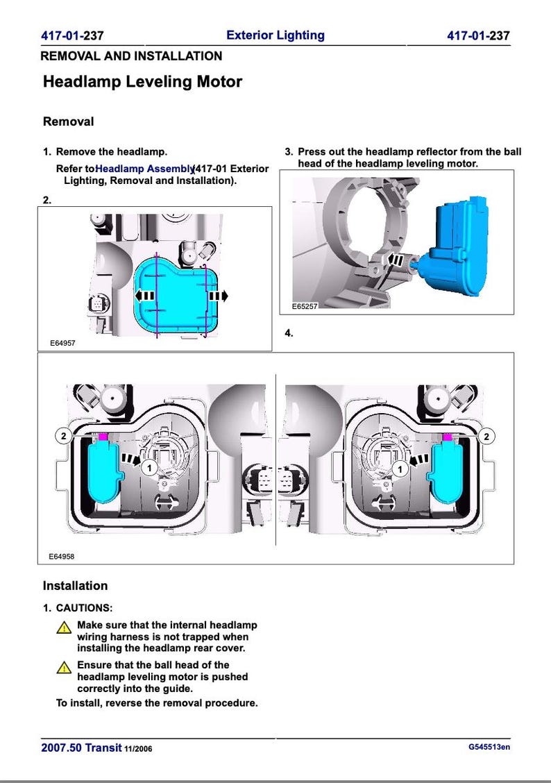 Ford Transit 2006-2009 Service Manual Repair, Workshop Service Repair, INSTANT Download PDF