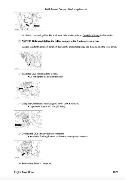 Ford Transit Connect 2006-2012 Service Manual Repair, Workshop Service Repair, INSTANT Download PDF
