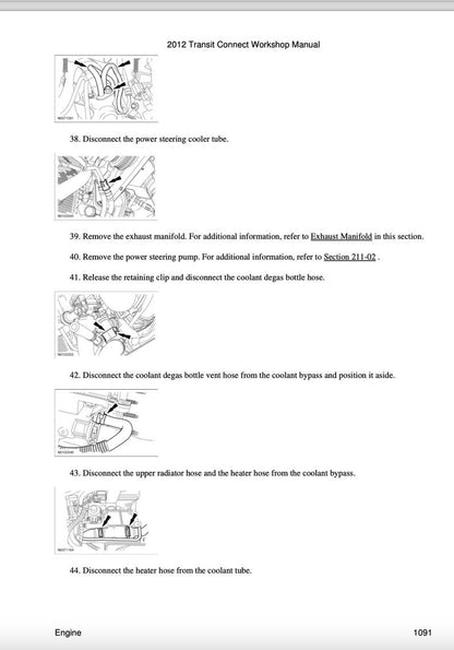 Ford Transit Connect 2006-2012 Service Manual Repair, Workshop Service Repair, INSTANT Download PDF