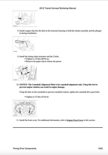 Ford Transit Connect 2006-2012 Service Manual Repair, Workshop Service Repair, INSTANT Download PDF