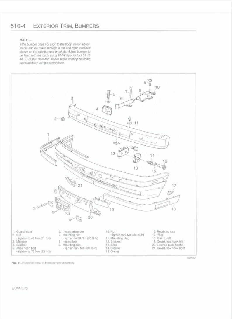 BMW E34 1989-1995 Service Manual Repair, Workshop Service Repair, INSTANT Download PDF