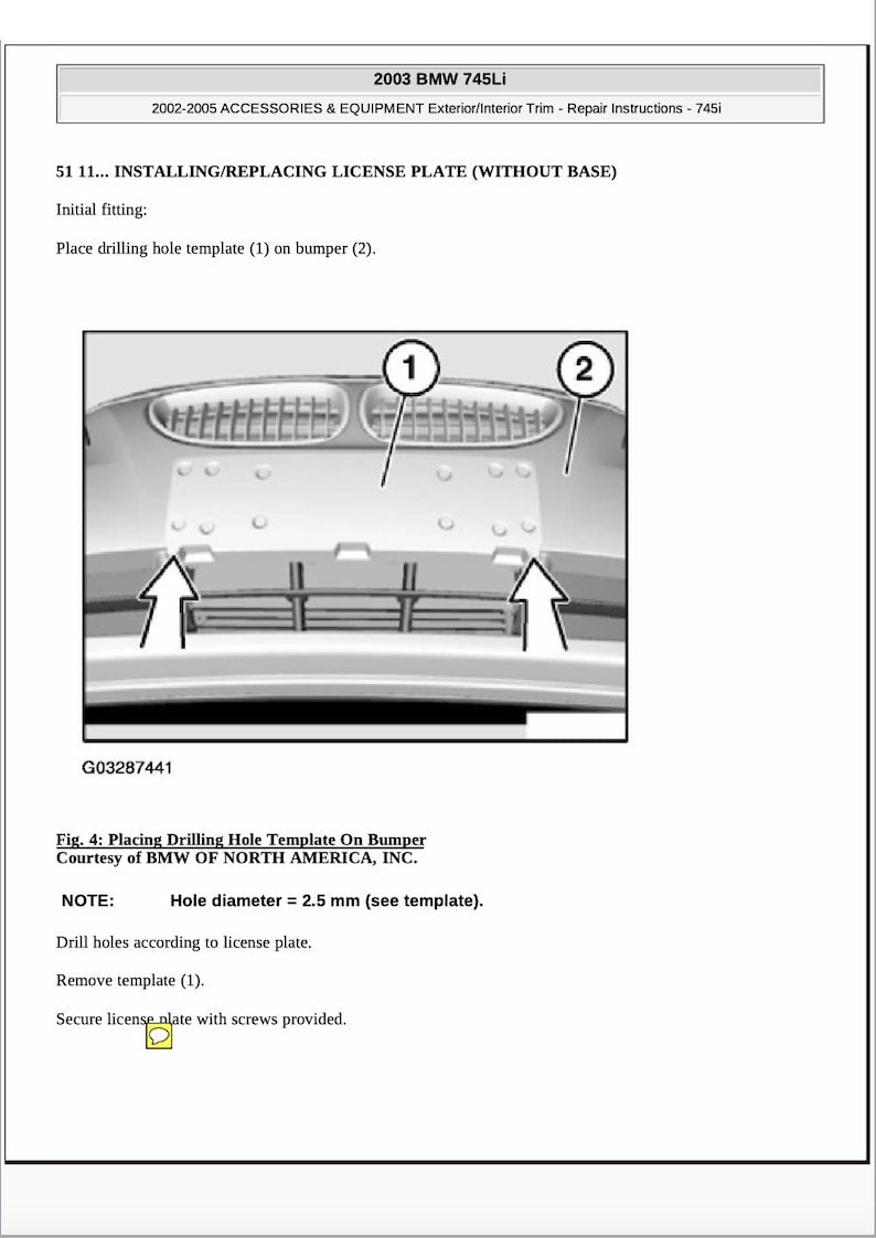 BMW 7 Series E65 2001-2005 Service Manual Repair, Workshop Service Repair, INSTANT Download PDF