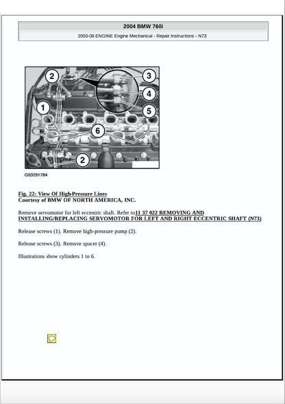 BMW 7 Series E65 2001-2005 Service Manual Repair, Workshop Service Repair, INSTANT Download PDF