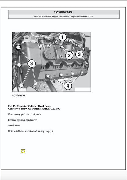 BMW 7 Series E65 2001-2005 Service Manual Repair, Workshop Service Repair, INSTANT Download PDF