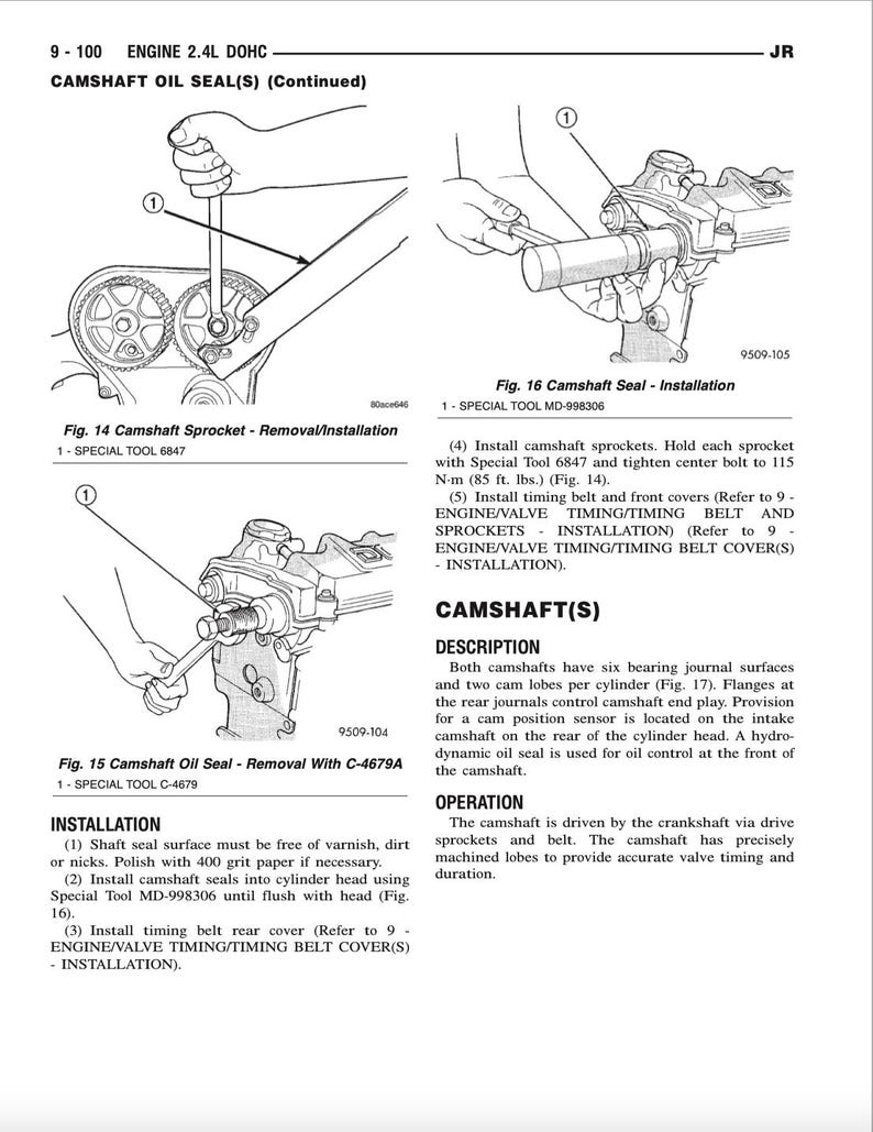 Dodge Stratus 2001-2003 Service Manual Repair, Workshop Service Repair, INSTANT Download PDF