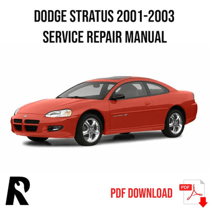 Dodge Stratus 2001-2003 Service Manual Repair, Workshop Service Repair, INSTANT Download PDF