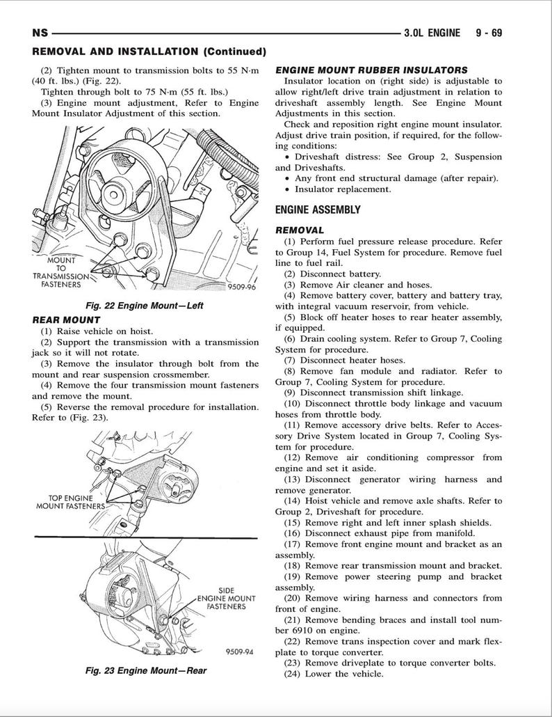 Dodge Grand Caravan 1996-2000 Service Manual Repair, Workshop Service Repair, INSTANT Download PDF