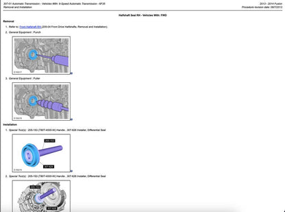 Ford Fusion 2013-2014 Service Manual Repair, Workshop Service Repair, INSTANT Download HTML