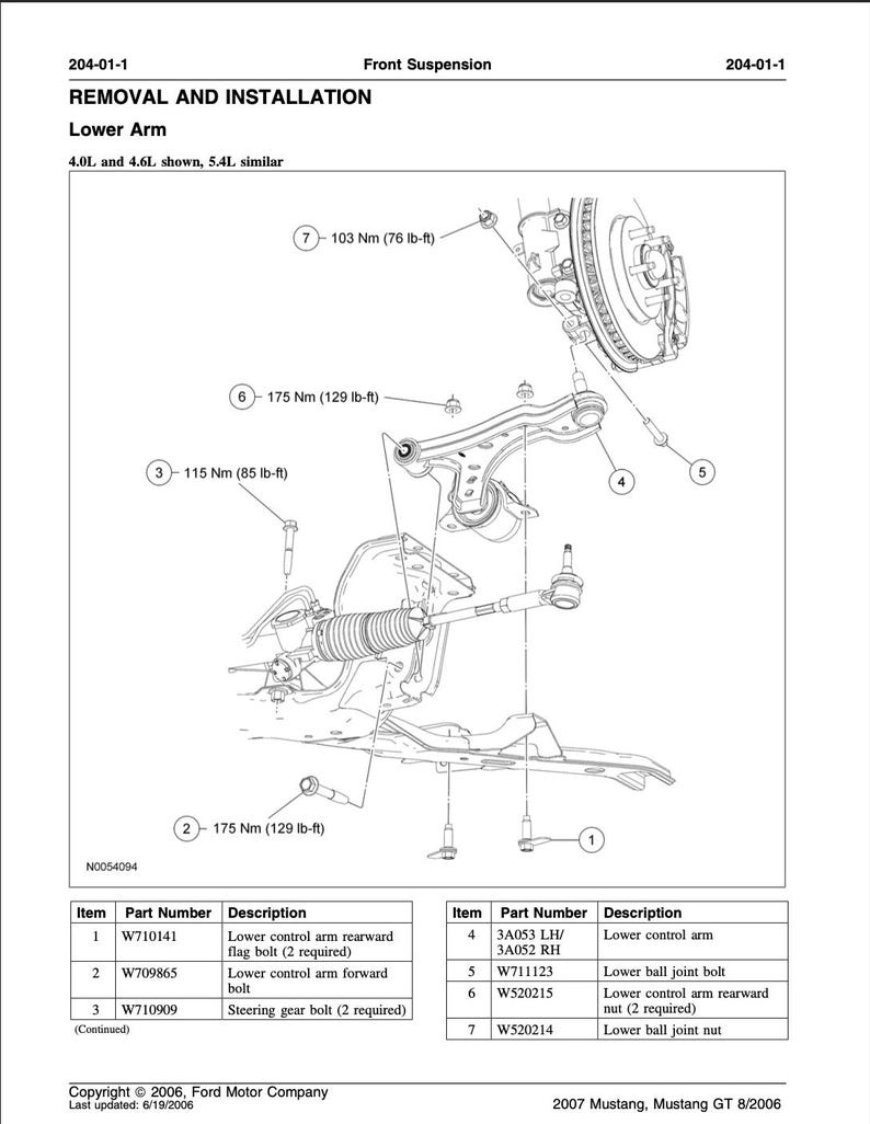 Ford Mustang 2005-2010 Service Manual Repair, Workshop Service Repair, INSTANT Download PDF