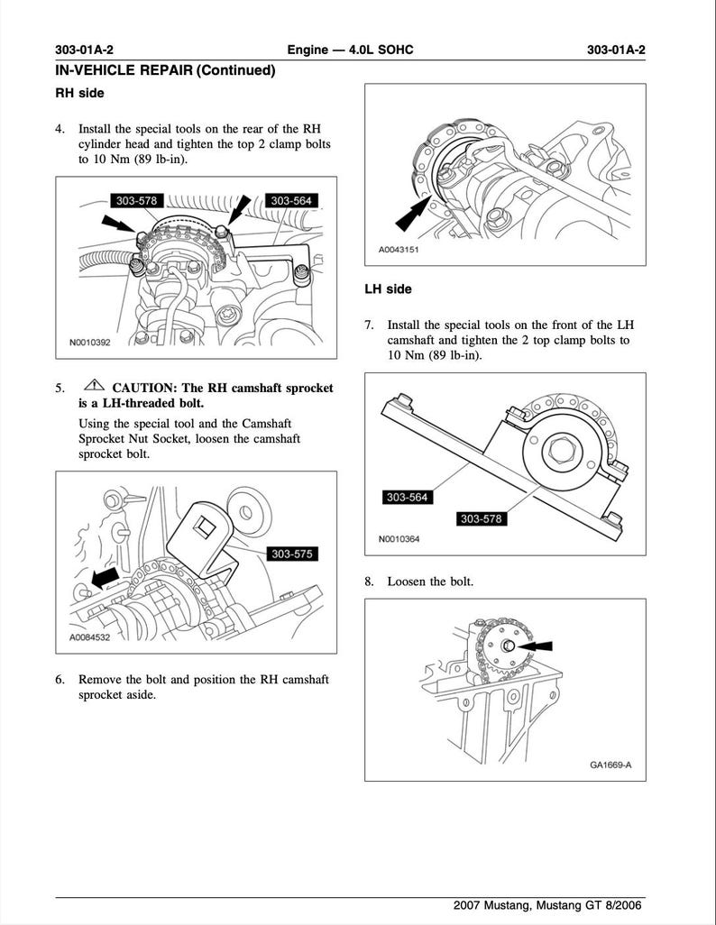 Ford Mustang 2005-2010 Service Manual Repair, Workshop Service Repair, INSTANT Download PDF