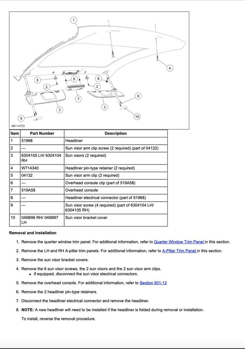 Ford Mustang 2010-2014 Service Manual Repair, Workshop Service Repair, INSTANT Download PDF