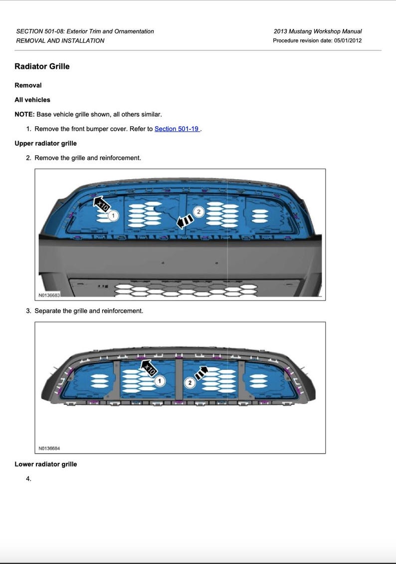 Ford Mustang 2010-2014 Service Manual Repair, Workshop Service Repair, INSTANT Download PDF