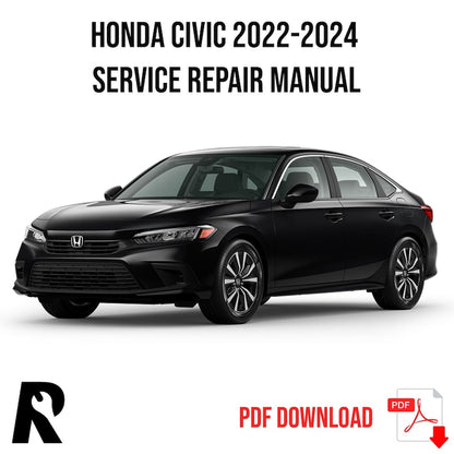 Honda Civic 2022-2024 Service Manual Repair, Workshop Service Repair, INSTANT Download PDF