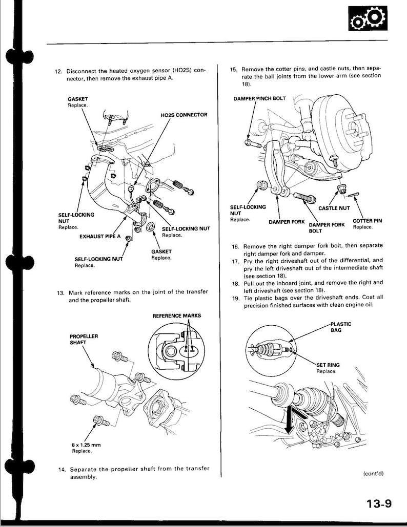 Honda CR-V 1997-2000 Service Manual Repair, Workshop Service Repair, INSTANT Download PDF