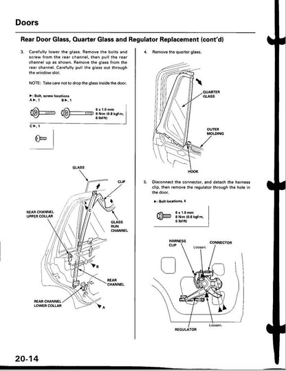 Honda CR-V 1997-2000 Service Manual Repair, Workshop Service Repair, INSTANT Download PDF