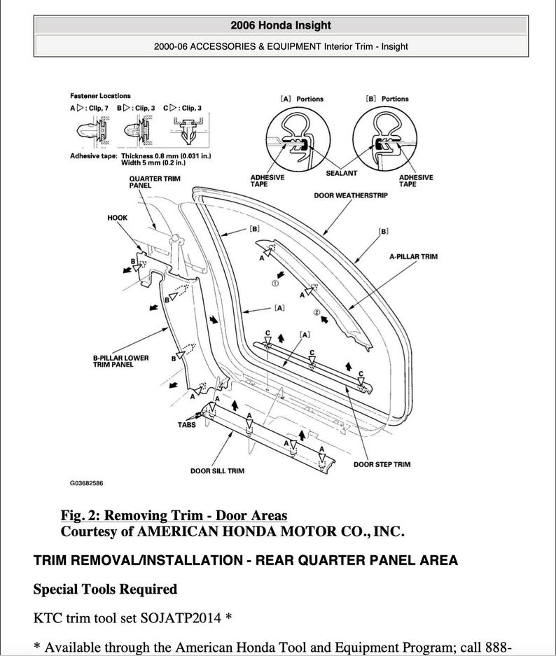 Honda Insight 2000-2006 Service Manual Repair, Workshop Service Repair, INSTANT Download PDF