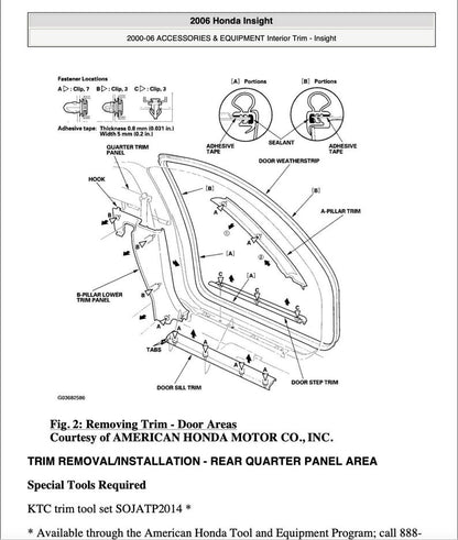 Honda Insight 2000-2006 Service Manual Repair, Workshop Service Repair, INSTANT Download PDF