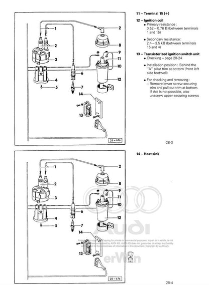 Audi 100 1983-1991 Service Manual Repair, Workshop Service Repair, INSTANT Download PDF