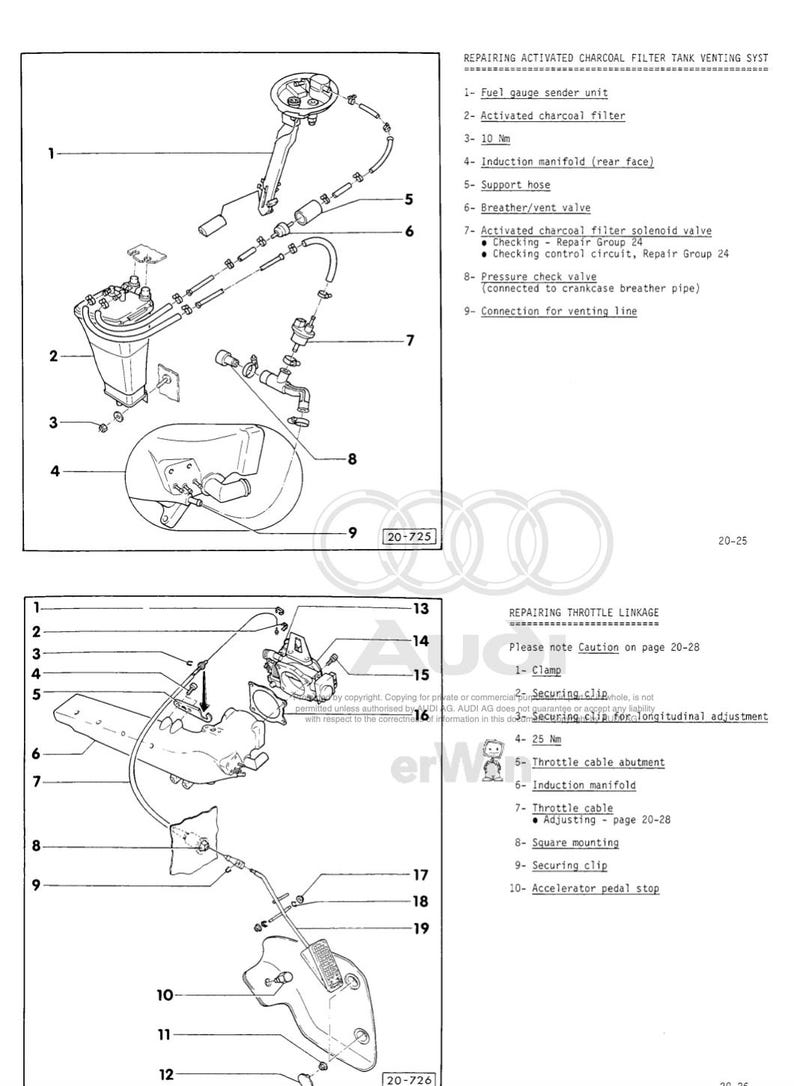 Audi 100 1983-1991 Service Manual Repair, Workshop Service Repair, INSTANT Download PDF
