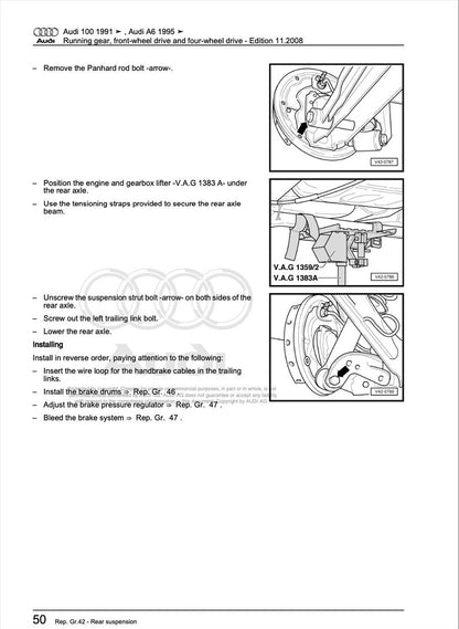 Audi 100 1991-1997 Service Manual Repair, Workshop Service Repair, INSTANT Download PDF