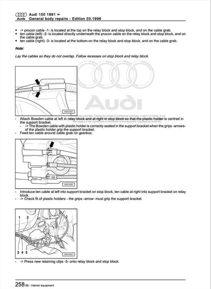 Audi 100 1991-1997 Service Manual Repair, Workshop Service Repair, INSTANT Download PDF
