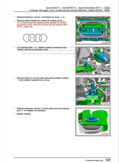 Audi A5 2016-2021 Service Manual Repair, Workshop Service Repair, INSTANT Download PDF